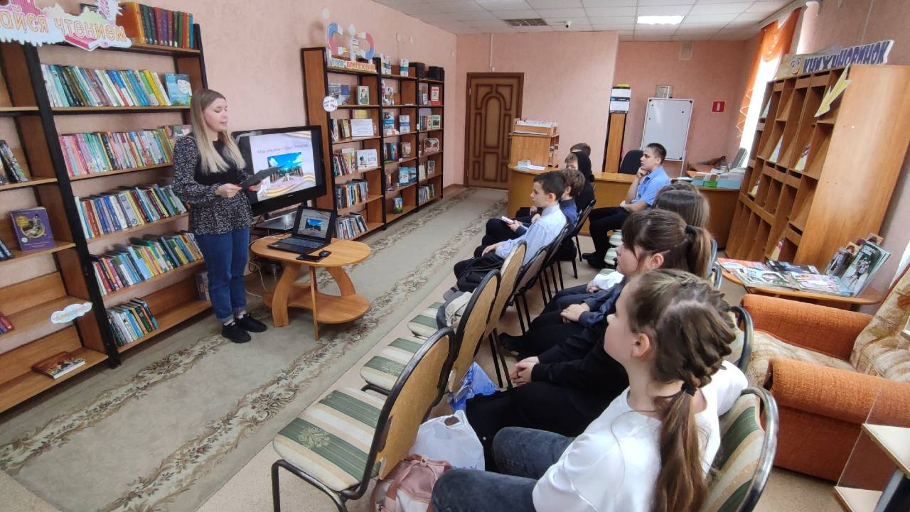 Встреча в районной библиотеке.